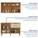 Cozinha Compacta Lorena 7 Portas 3 Gavetas Branco Nature/Off White - Kaiki Móveis