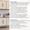 Cozinha Compacta Lorena 7 Portas 3 Gavetas Branco Nature/Off White - Kaiki Móveis