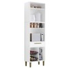 Paneleiro Lorena 3 Portas 1 Gaveta com Fruteira Branco - Kaiki Móveis