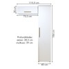 Lavanderia Completa Bauru 2 Portas 4 Prateleiras Branco - Kaki Móveis