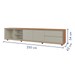 Rack para TV Até 75 Polegadas Prime 2 Portas 2 Gavetas Naturalle/Off White - Mavaular