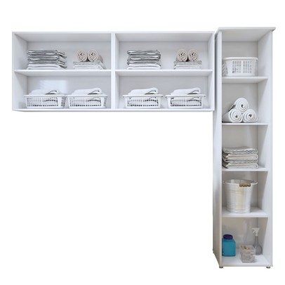 Lavanderia Completa Guarulhos 5 Portas Branco - Kaiki Móveis