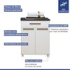 Lavanderia Completa Magé 4 Portas 1 Gaveta Branco - Kaiki Móveis