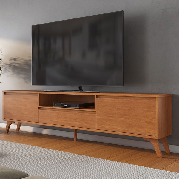 Rack para TV Até 75 Polegadas Piazza New 3 Gavetas Naturalle - Mavaular