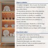 Cristaleira Prime 2 Portas 1 Gaveta com Vidro e Led Naturalle/Off White - Mavaular