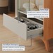 Cristaleira Prime 2 Portas 1 Gaveta com Vidro e Led Naturalle/Off White - Mavaular