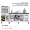 Cozinha Compacta Sorocaba 4 Portas 4 Gavetas Branco - Kaiki Móveis