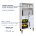 Cozinha Compacta Cuiaba 5 Portas 4 Gavetas Branco - Kaiki Móveis