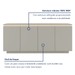 Balcão Buffet Lux 4 Portas 1 Prateleira com Led 100% Mdf Off White - Mavaular