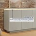 Balcão Buffet Lux 4 Portas 1 Prateleira com Led 100% Mdf Off White - Mavaular