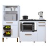 Cozinha Compacta Contagem 3 Portas 2 Gavetas Branco - Kaiki Móveis