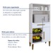 Cozinha Compacta Contagem 3 Portas 2 Gavetas Branco - Kaiki Móveis