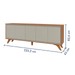 Balcão Buffet Prime 5 Portas 1 Gaveta Naturalle/Off White - Mavaular