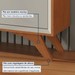 Balcão Buffet Prime 5 Portas 1 Gaveta Naturalle/Off White - Mavaular