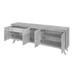 Balcão Buffet Prime 5 Portas 1 Gaveta Naturalle/Off White - Mavaular