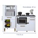 Cozinha Compacta Contagem 3 Portas 2 Gavetas Branco - Kaiki Móveis
