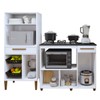 Cozinha Compacta Contagem 3 Portas 2 Gavetas Branco - Kaiki Móveis