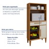 Cozinha Compacta Contagem 3 Portas 2 Gavetas Nature - Kaiki Móveis