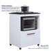 Cozinha Compacta Porto Velho 2 Portas 1 Gaveta Branco - Kaiki Móveis