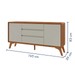 Balcão Buffet Ares 2 Portas 3 Gavetasnaturalle/Off White - Mavaular