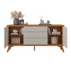 Balcão Buffet Ares 2 Portas 3 Gavetasnaturalle/Off White - Mavaular