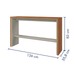 Aparador Premium 1 Prateira 100% Mdf Naturalle/Off White - Mavaular