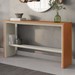 Aparador Premium 1 Prateira 100% Mdf Naturalle/Off White - Mavaular