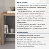 Aparador Premium 1 Prateira 100% Mdf Naturalle/Off White - Mavaular