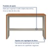 Aparador Premium 1 Prateira 100% Mdf Naturalle/Off White - Mavaular