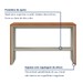 Aparador Premium 1 Prateira 100% Mdf Naturalle/Off White - Mavaular