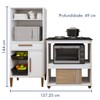 Cozinha Compacta Vila Velha 1 Porta 1 Gaveta Branco - Kaiki Móveis