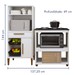 Cozinha Compacta Vila Velha 1 Porta 1 Gaveta Branco - Kaiki Móveis