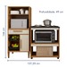 Cozinha Compacta Vila Velha 1 Porta 1 Gaveta Nature - Kaiki Móveis
