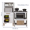 Cozinha Compacta Vila Velha 1 Porta 1 Gaveta Branco - Kaiki Móveis