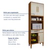 Cozinha Completa Caxias 6 Portas 4 Gavetas Nature - Kaiki Móveis