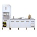 Cozinha Compacta Campo Grande 7 Portas 4 Gavetas Nature - Kaiki Móveis