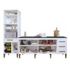 Cozinha Compacta Campo Grande 7 Portas 4 Gavetas Nature - Kaiki Móveis