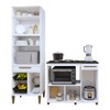 Cozinha Compacta Teresinha 5 Portas 2 Gavetas 2647 Branco - Kaiki Móveis