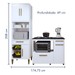 Cozinha Compacta Teresinha 5 Portas 2 Gavetas 2647 Branco - Kaiki Móveis