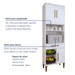 Cozinha Compacta Teresinha 5 Portas 2 Gavetas 2647 Branco - Kaiki Móveis