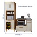 Cozinha Compacta Teresinha 5 Portas 2 Gavetas 2647 Nature - Kaiki Móveis