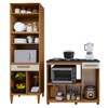 Cozinha Compacta Teresinha 5 Portas 2 Gavetas 2647 Nature - Kaiki Móveis
