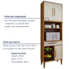 Cozinha Compacta Teresinha 5 Portas 2 Gavetas 2647 Nature - Kaiki Móveis