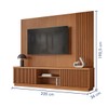 Estante para TV Até 75 Polegadas Valencia New 2 Portas 100% Mdf Naturalle - Mavaular