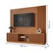 Estante para TV Até 75 Polegadas Valencia New 2 Portas 100% Mdf Naturalle - Mavaular