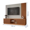 Estante para TV Até 75 Polegadas Valencia New 2 Portas 100% Mdf Naturalle/Off White - Mavaular