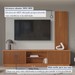 Estante para TV Até 75 Polegadas Valencia New 2 Portas 100% Mdf Naturalle/Off White - Mavaular