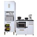 Cozinha Compacta Teresinha 5 Portas 2 Gavetas Branco - Kaiki Móveis