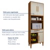 Cozinha Compacta Teresinha 5 Portas 2 Gavetas Nature - Kaiki Móveis