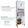 Cozinha Compacta João Pessoa 4 Portas 1 Gaveta Branco - Kaiki Móveis